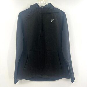 IAm1stPhorm Black Quarter Zip Hooded Sweatshirt Women's Small